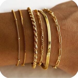 Gold Bracelet for Women Paperclip Chain Bracelet Women’s Gold Bracelet Jewelry
